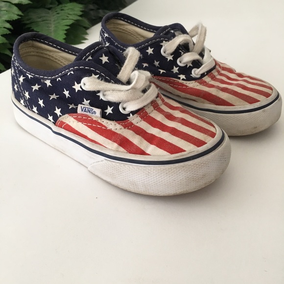 vans american flag shoes